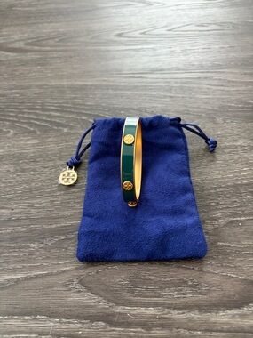 Tory Burch Gold and Dark blue Bracelet